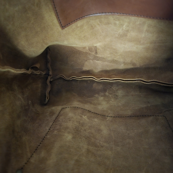 Portland Leather Oversized Tote Bag - Honey - Picture 7 of 7